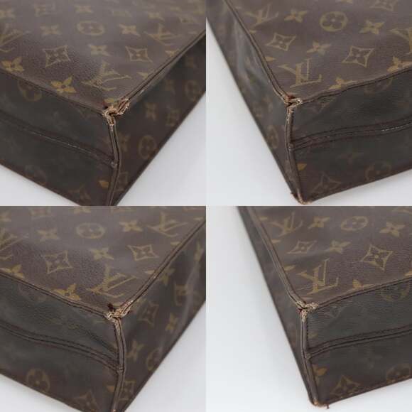 LOUIS VUITTON Monogram Sac Plat Hand Bag M51140 - Picture 10 of 12